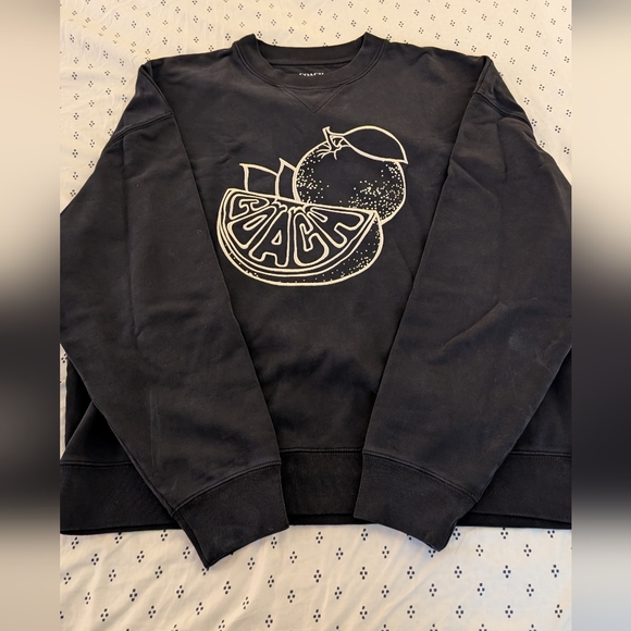 COACH Oversized Embroidered Sweatshirt Orange Design Streetwear 2025 - Picture 3 of 5